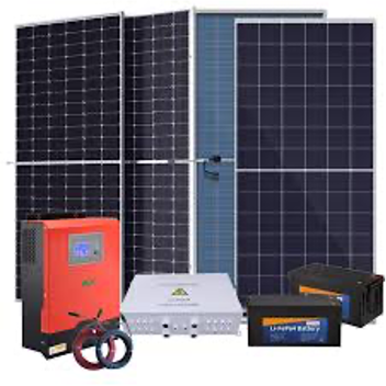 Placa solar, transformador e bateria